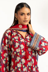 3PC Lawn Printed Suit IUSTKSD-1018