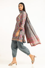 3PC Lawn Printed Suit IUSTKSD-1025