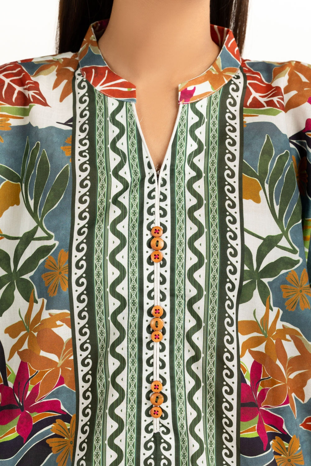 3Pc Lawn Printed Suit IUSTKSD-1044