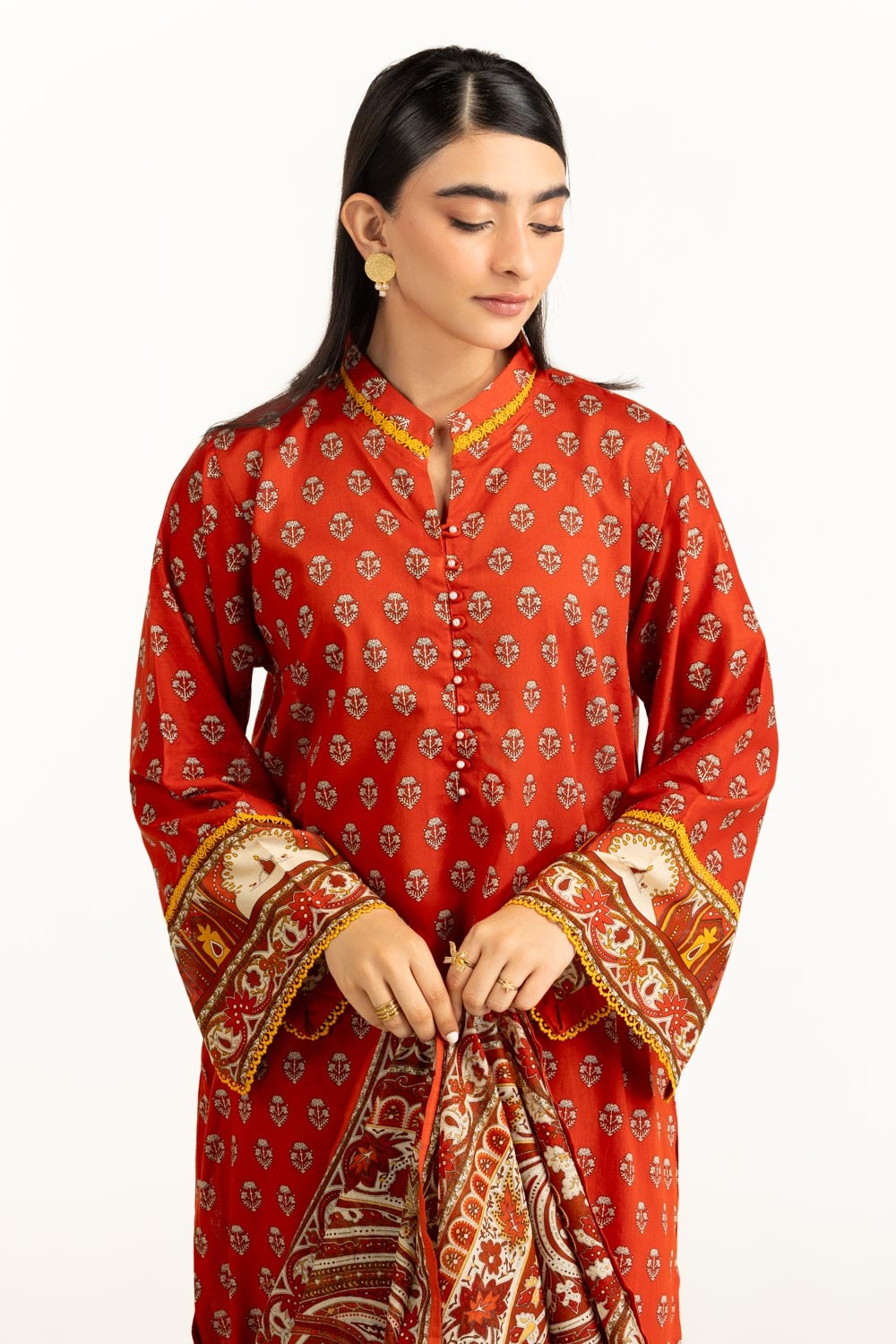 3PC Lawn Printed Suit IUSTKSD-1060