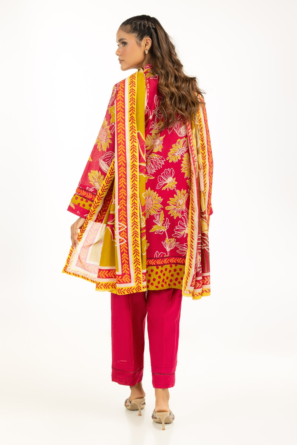 3PC Lawn Printed Suit IUSTKSD-1093