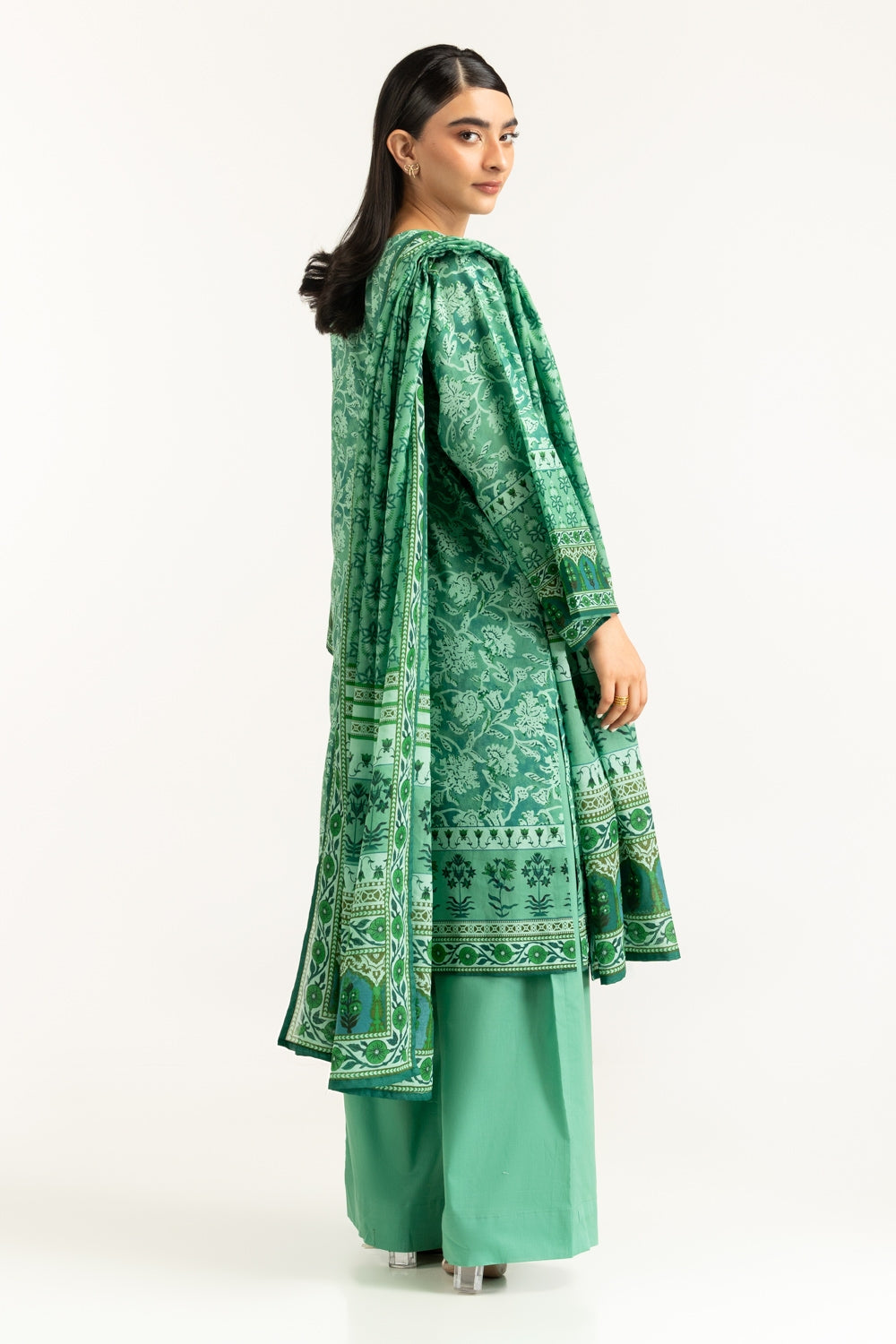3PC Lawn Printed Suit IUSTKSD-1109