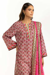 3PC Lawn Printed Suit IUSTKSD-1122