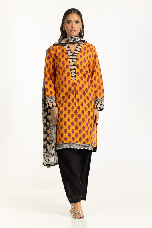 3PC Lawn Printed Suit IUSTKSD-1133