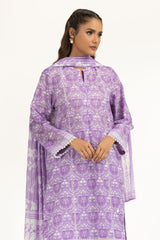3PC Lawn Printed Suit IUSTKSD-1145
