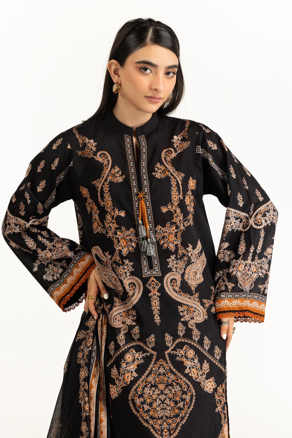 3PC Lawn Printed Suit IUSTKSD-1147