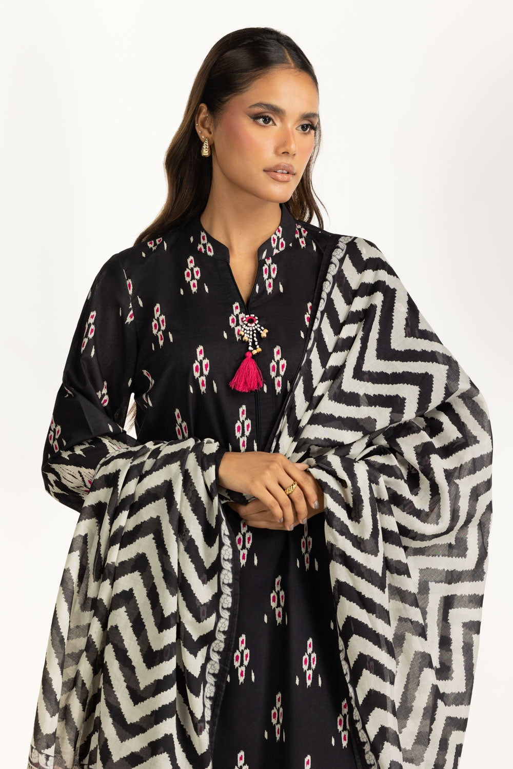 3PC Lawn Printed Suit IUSTKSD-1156