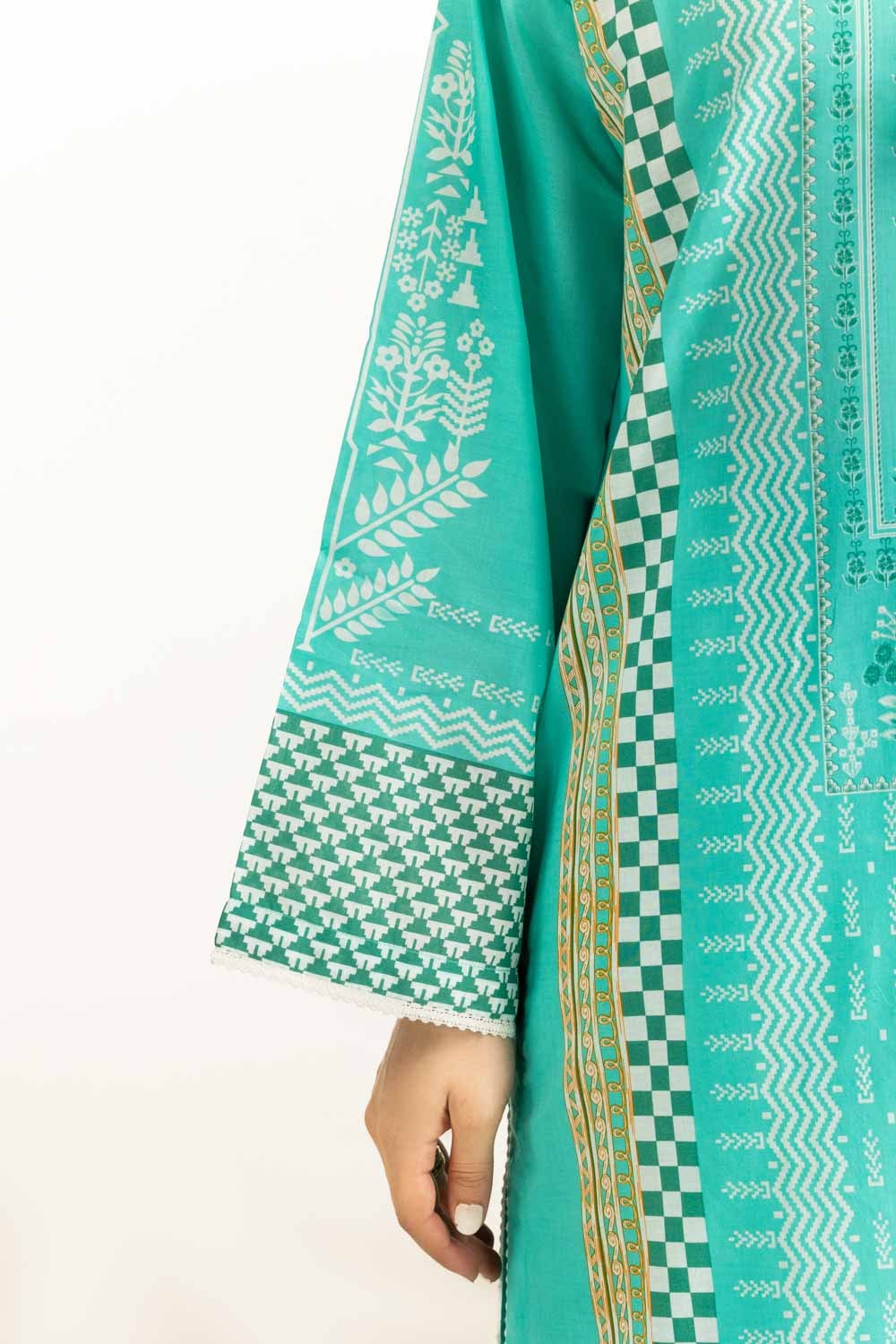 3PC Lawn Printed Suit IUSTKSD-1161