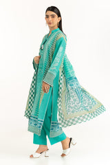 3PC Lawn Printed Suit IUSTKSD-1161