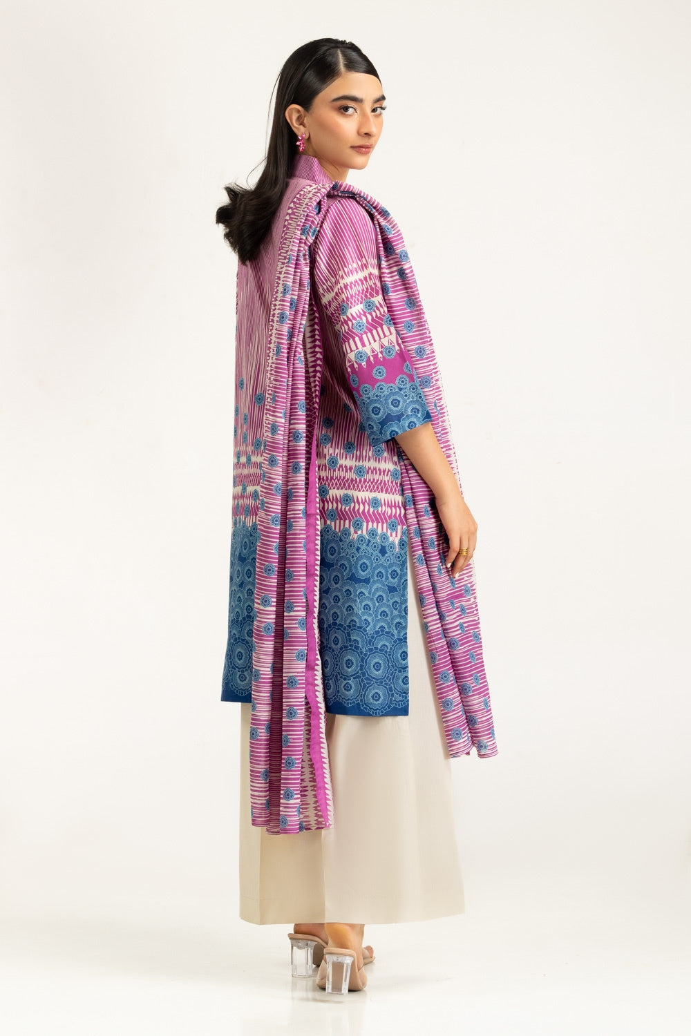 3PC Lawn Printed Suit IUSTKSD-1164
