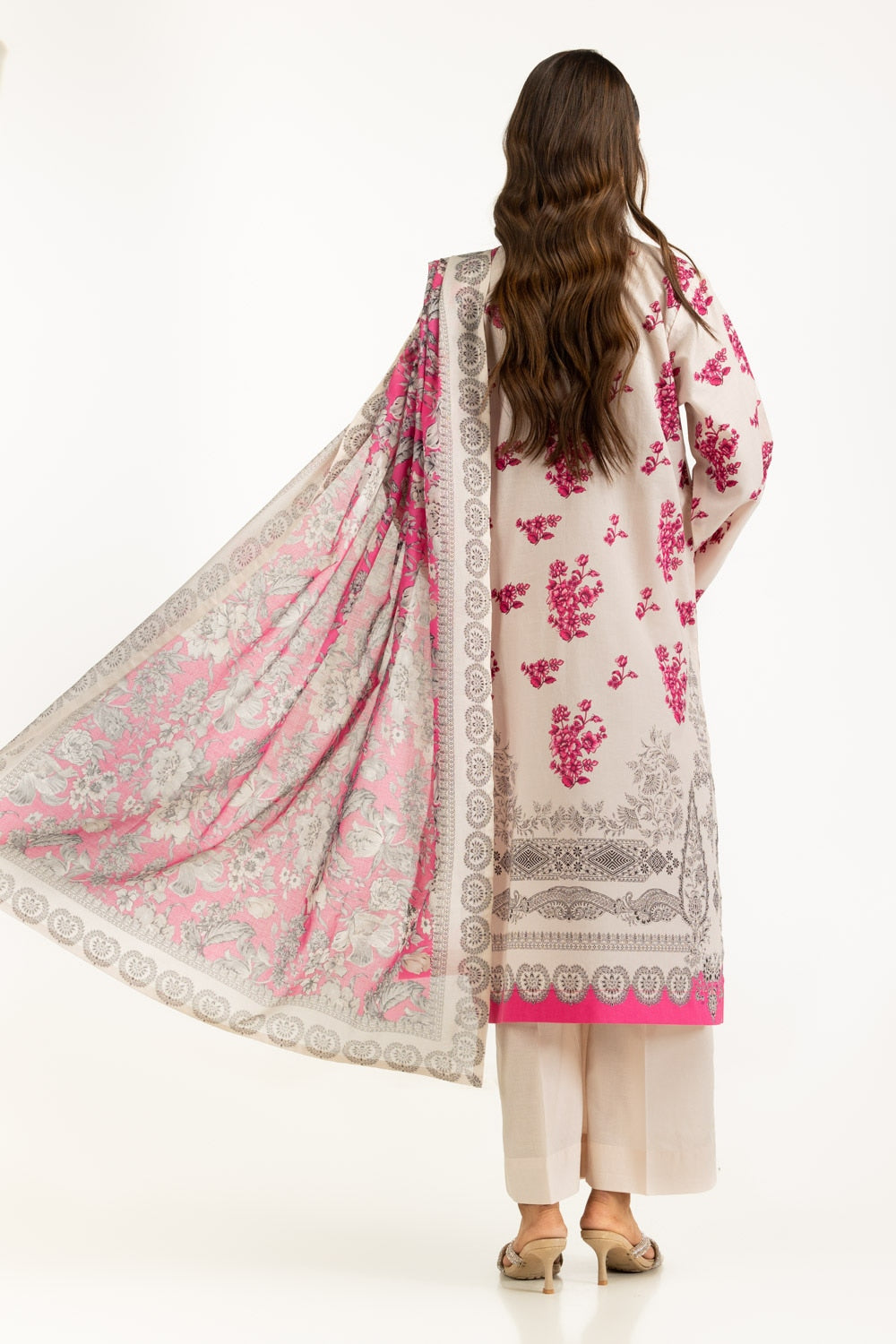 3PC Lawn Printed Suit IUSTKSD-1181