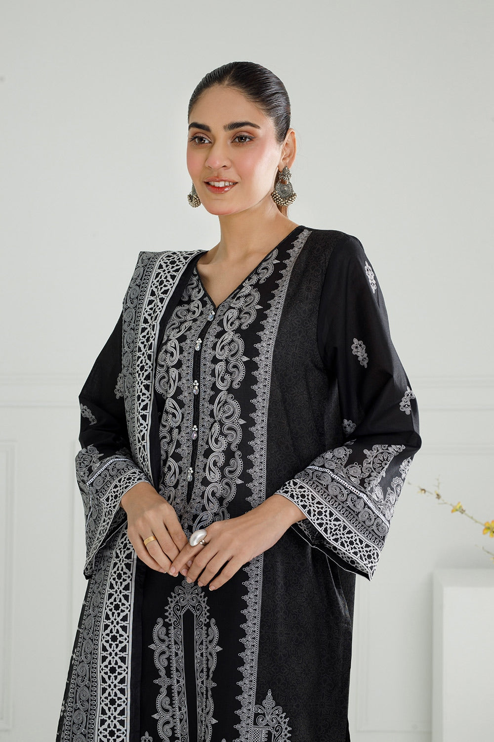 3PC Lawn Printed Suit IUSTKSD-488