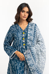 3PC Lawn Printed Suit IUSTKSD-528