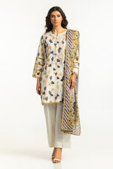 3PC Lawn Printed Suit IUSTKSD-577