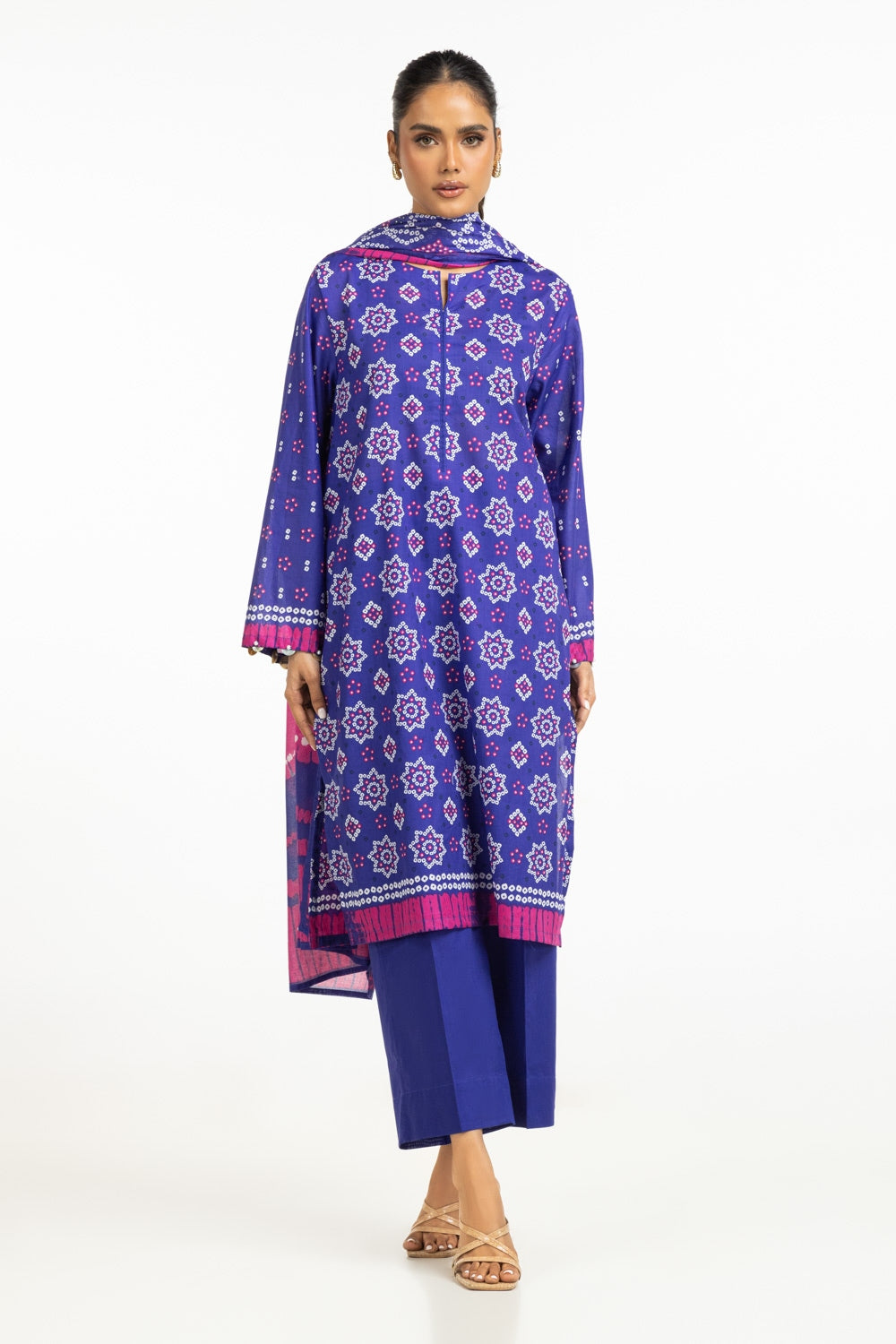 3PC Lawn Printed Suit IUSTKSD-589