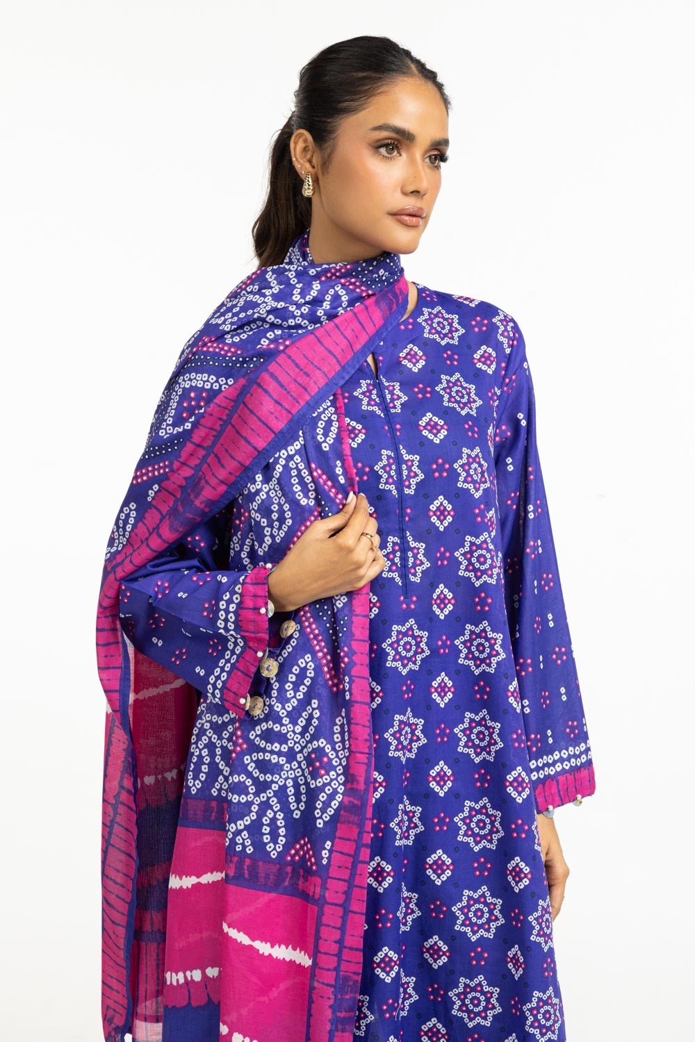 3PC Lawn Printed Suit IUSTKSD-589