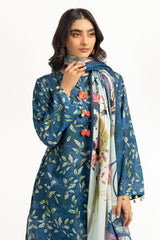 3PC Lawn Printed Suit IUSTKSD-615