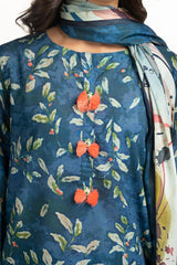 3PC Lawn Printed Suit IUSTKSD-615