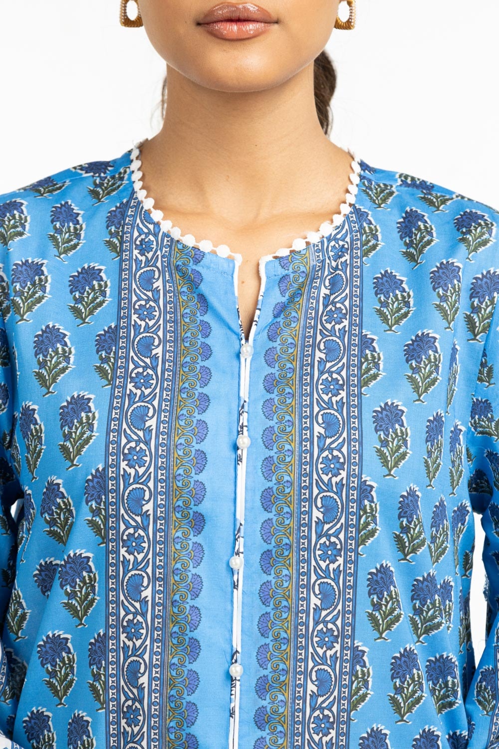 3PC Lawn Printed Suit IUSTKSD-658