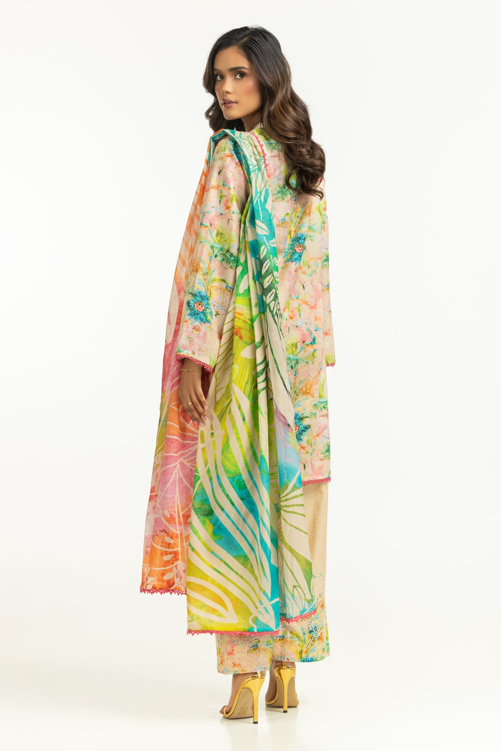 3PC Lawn Printed Suit IUSTKSD-662