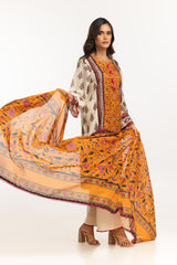 3PC Lawn Printed Suit IUSTKSD-663