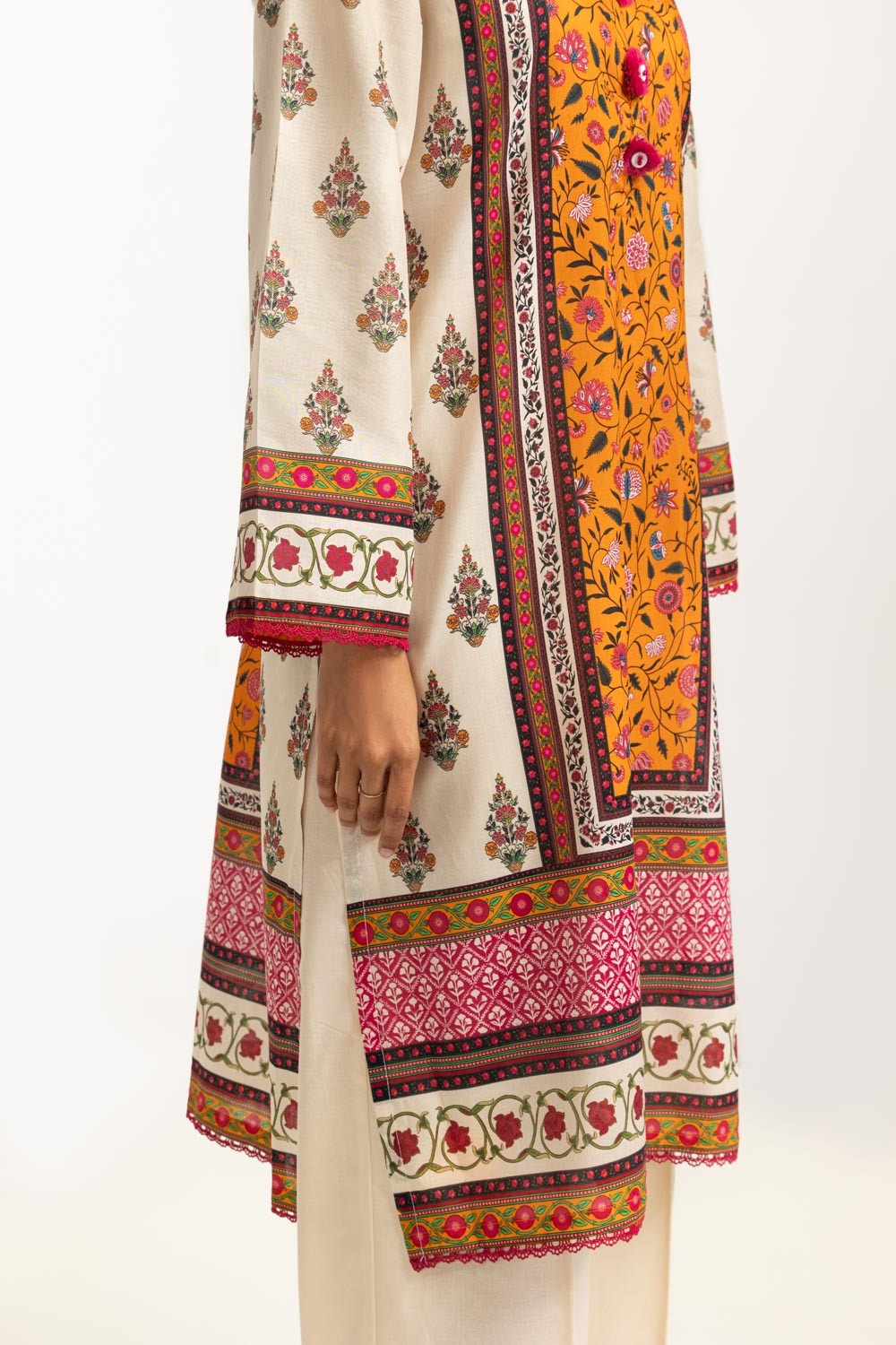 3PC Lawn Printed Suit IUSTKSD-663