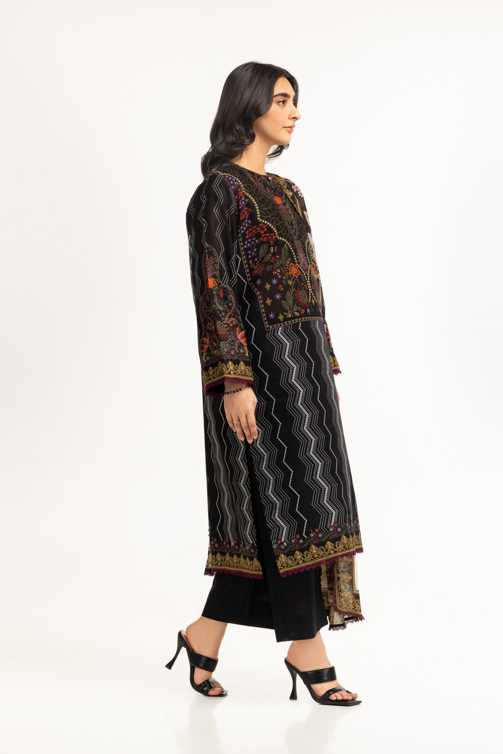 3PC Lawn Printed Suit IUSTKSD-665