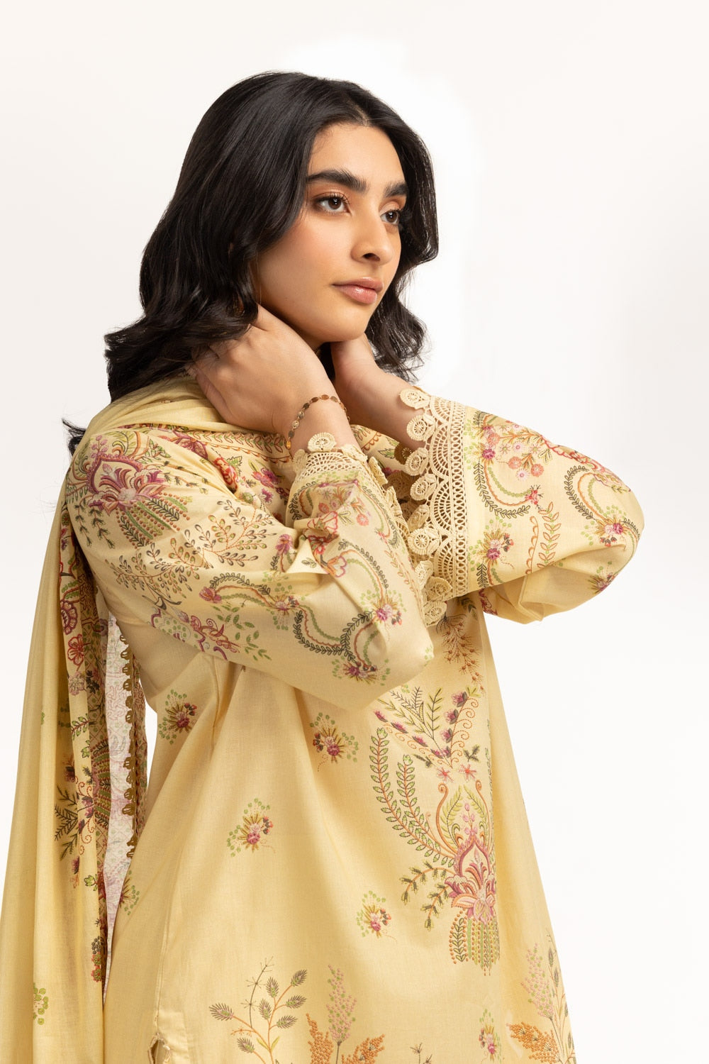 3PC Lawn Printed Suit IUSTKSD-674