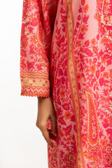 3PC Lawn Printed Suit IUSTKSD-679