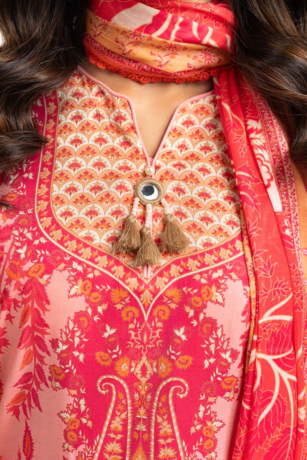 3PC Lawn Printed Suit IUSTKSD-679