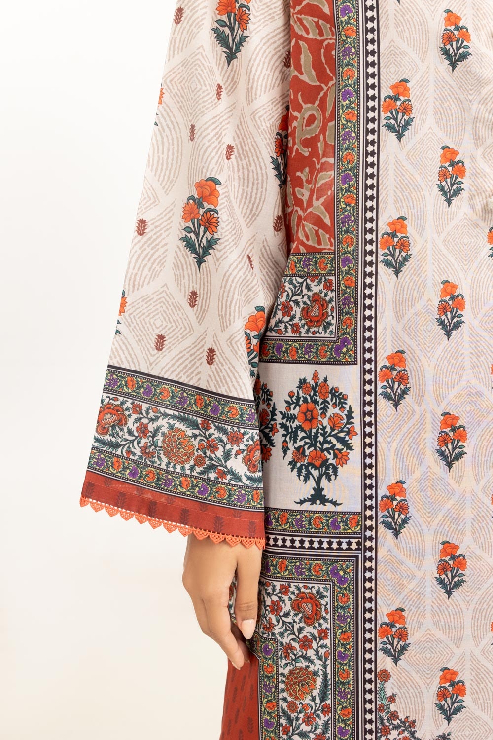 3PC Lawn Printed Suit IUSTKSD-682