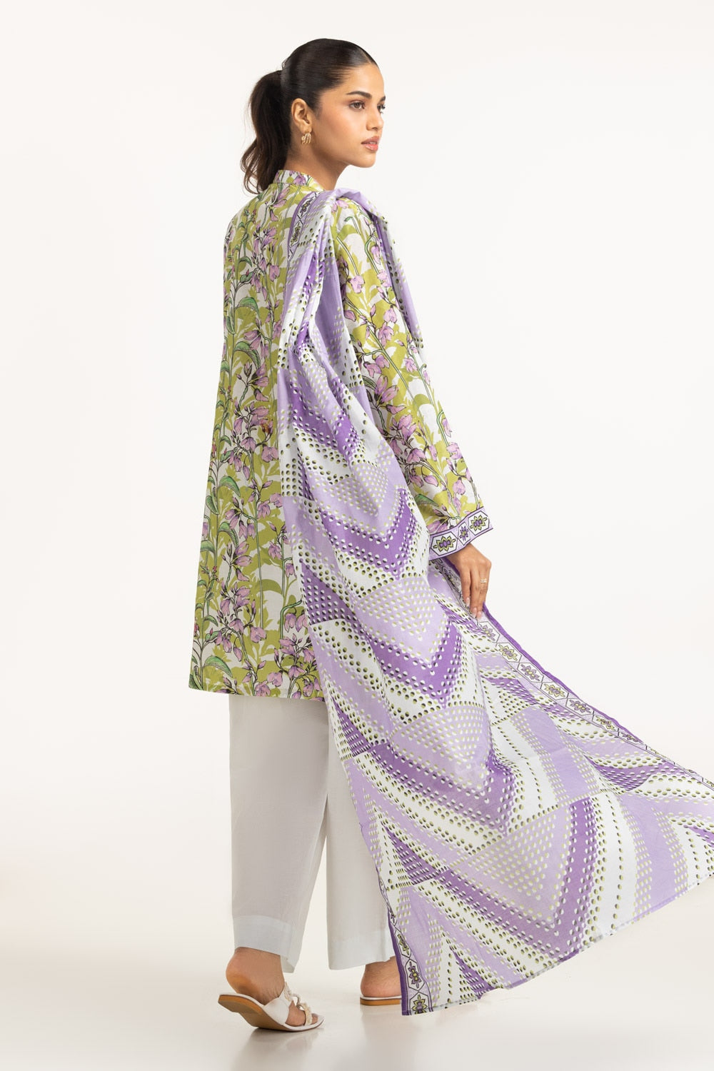 3PC Lawn Printed Suit IUSTKSD-691