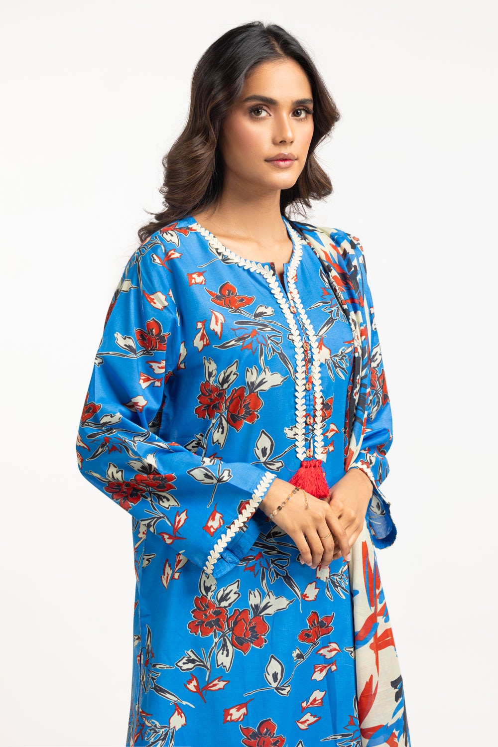 3PC Lawn Printed Suit IUSTKSD-702