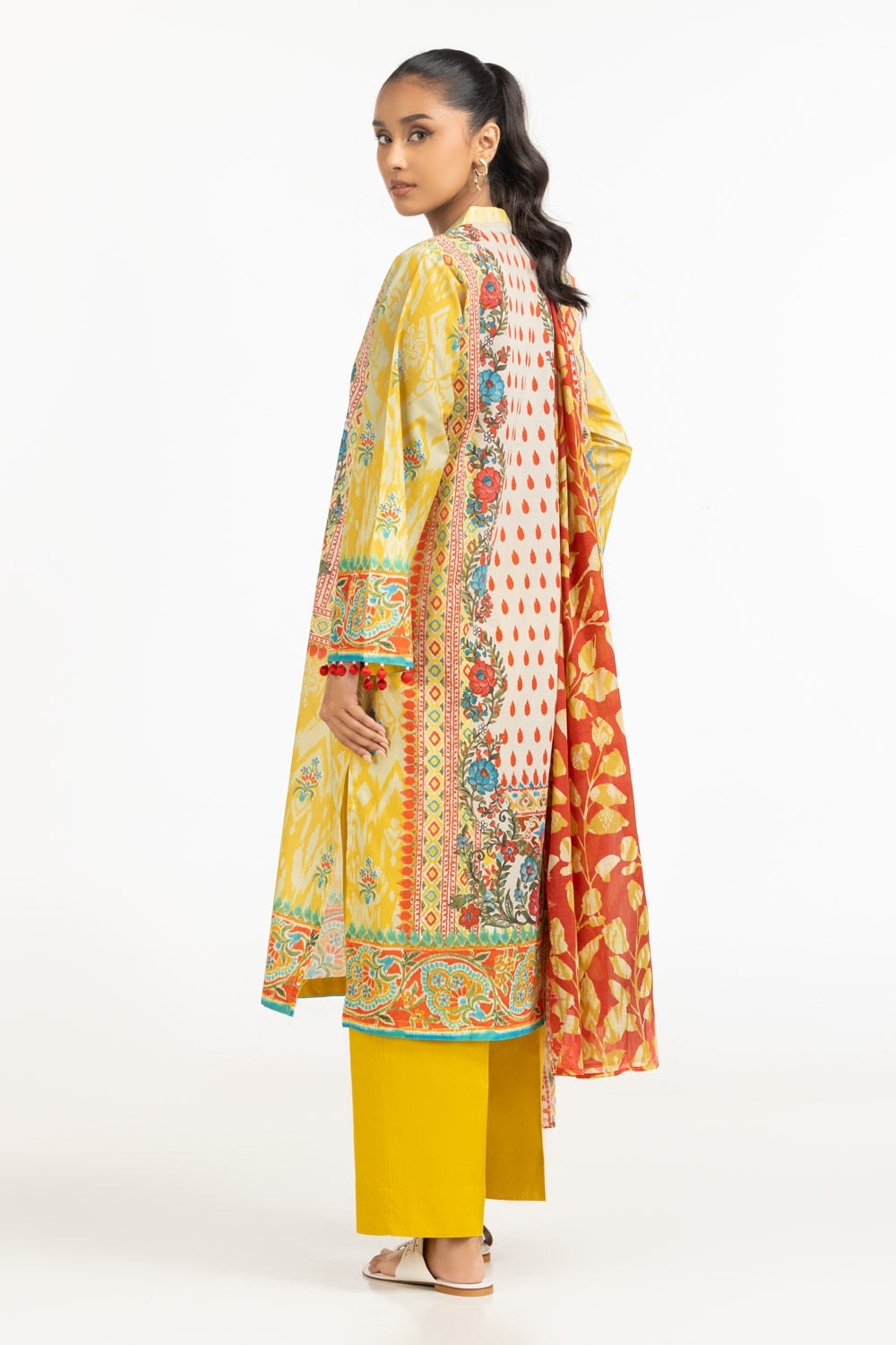 3PC Lawn Printed Suit IUSTKSD-715