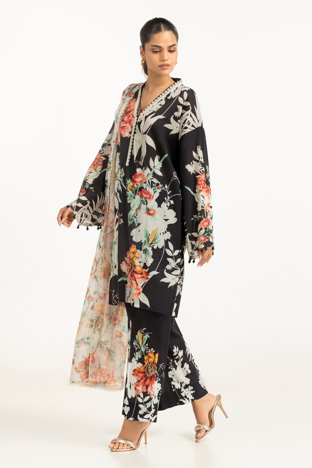 3PC Lawn Printed Suit IUSTKSD-772