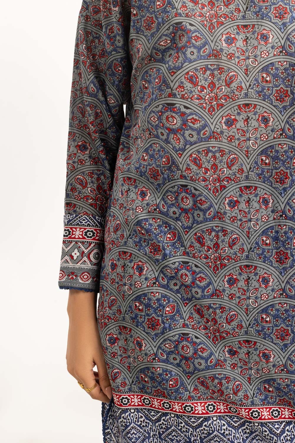 3PC Lawn Printed Suit IUSTKSD-803
