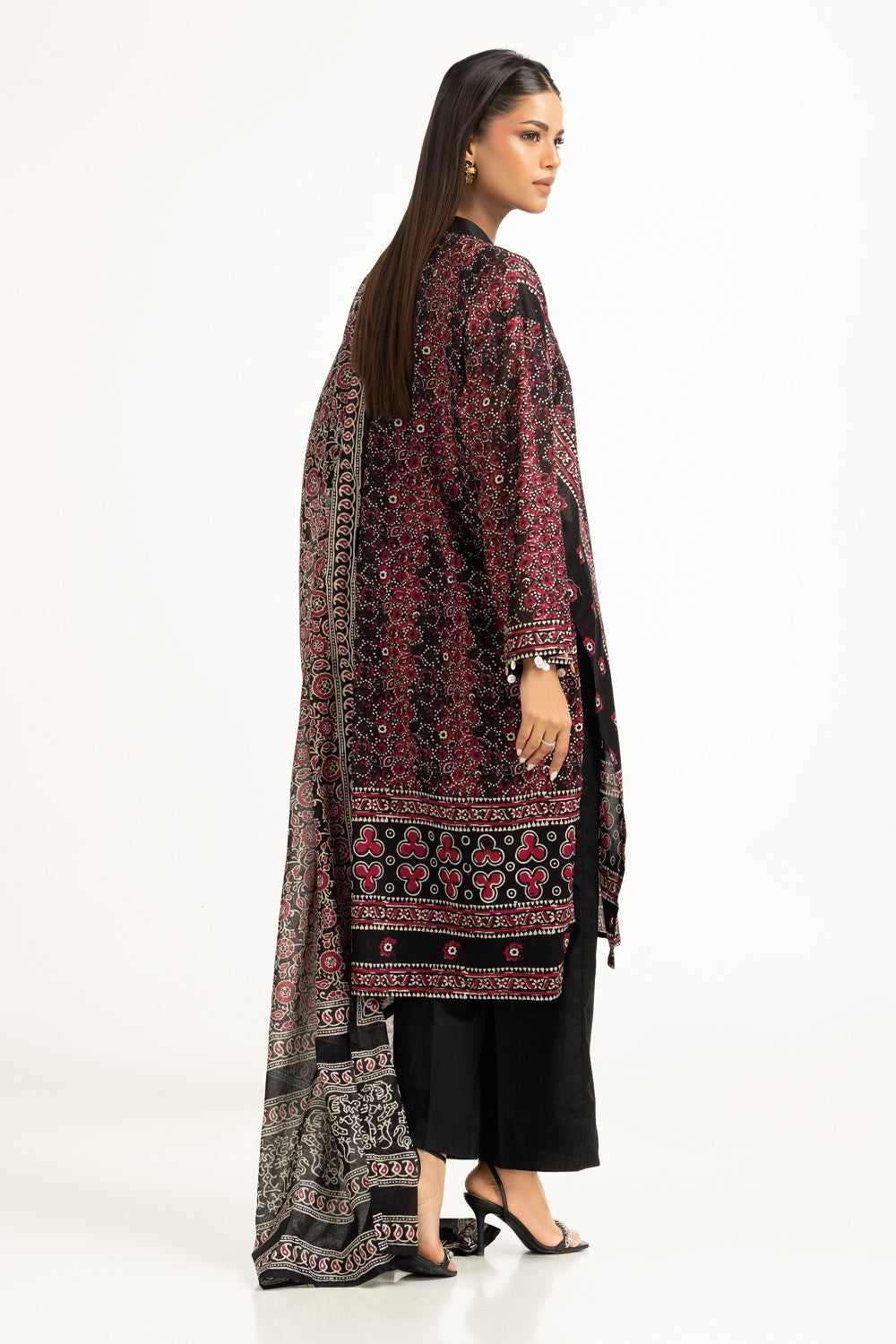 3Pc Lawn Printed Suit IUSTKSD-825
