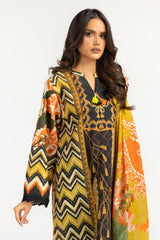 3PC Lawn Printed Suit IUSTKSD-833