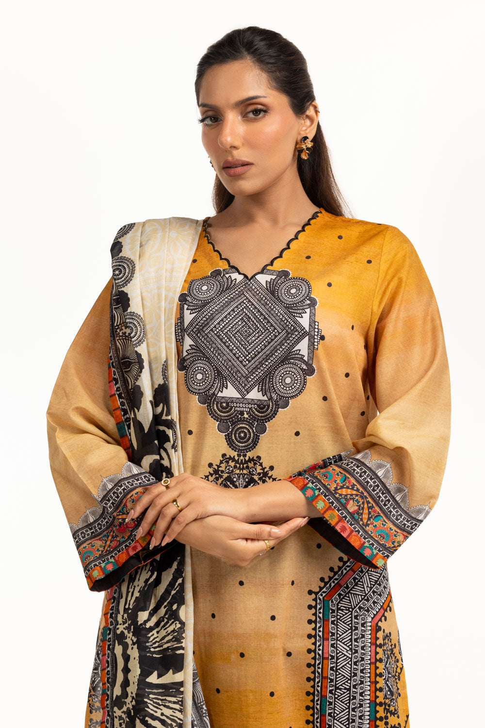 3PC Lawn Printed Suit IUSTKSD-842