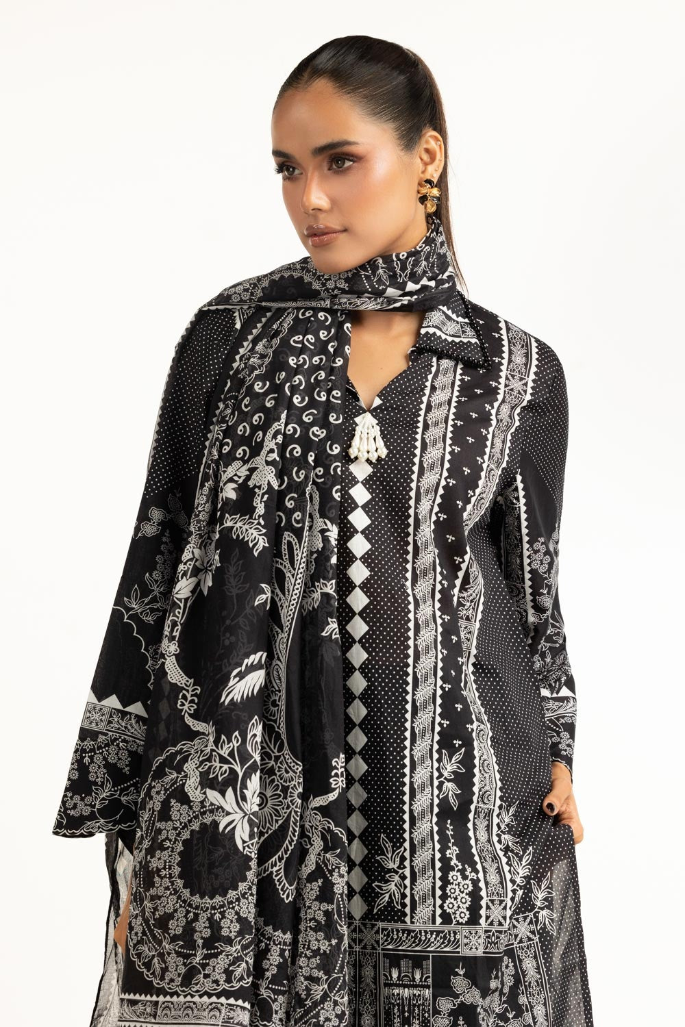 3Pc Lawn Printed Suit IUSTKSD-874