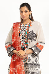 3PC Lawn Printed Suit IUSTKSD-877