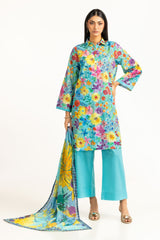 3PC Lawn Printed Suit IUSTKSD-921
