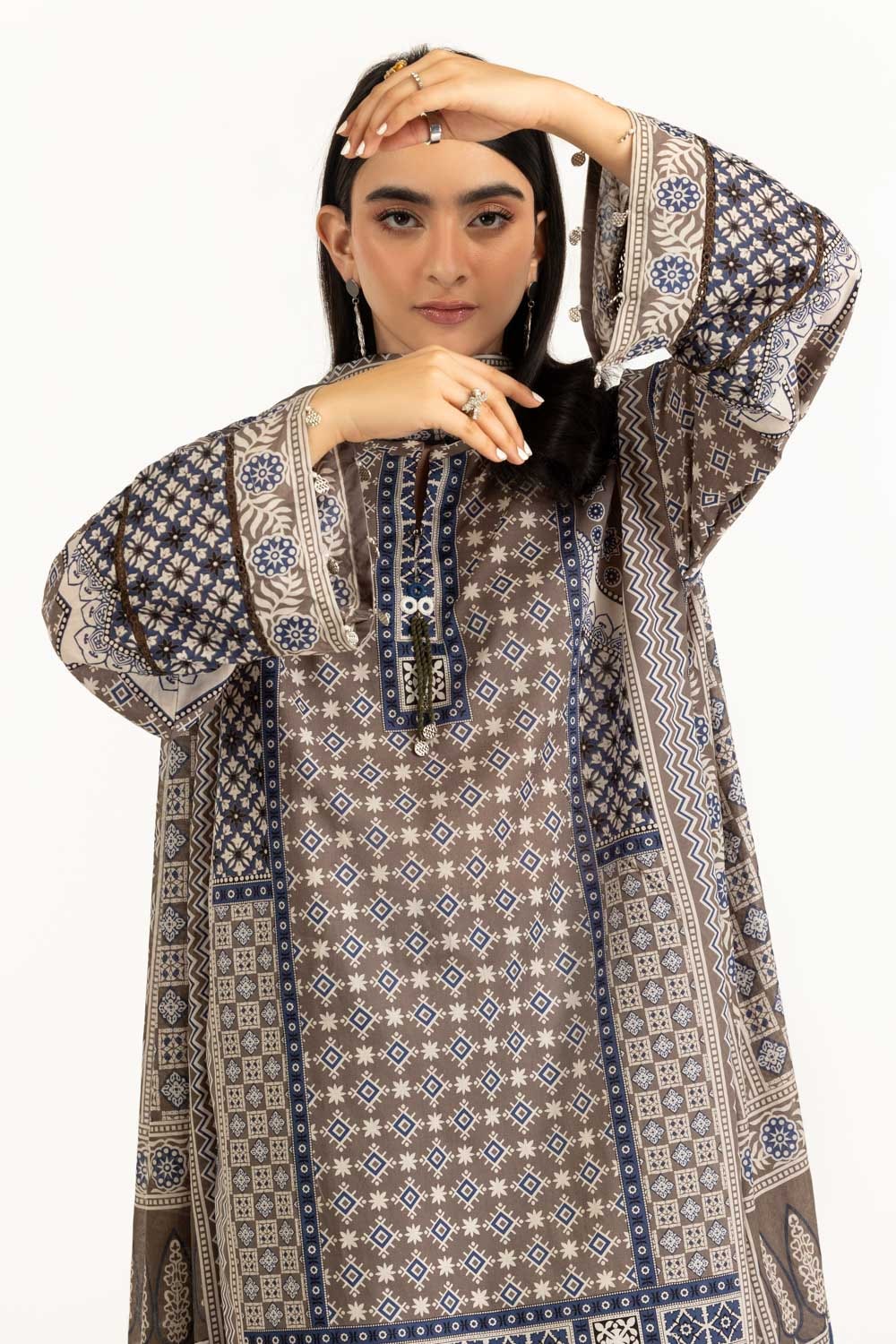 3PC Lawn Printed Suit IUSTKSD-947