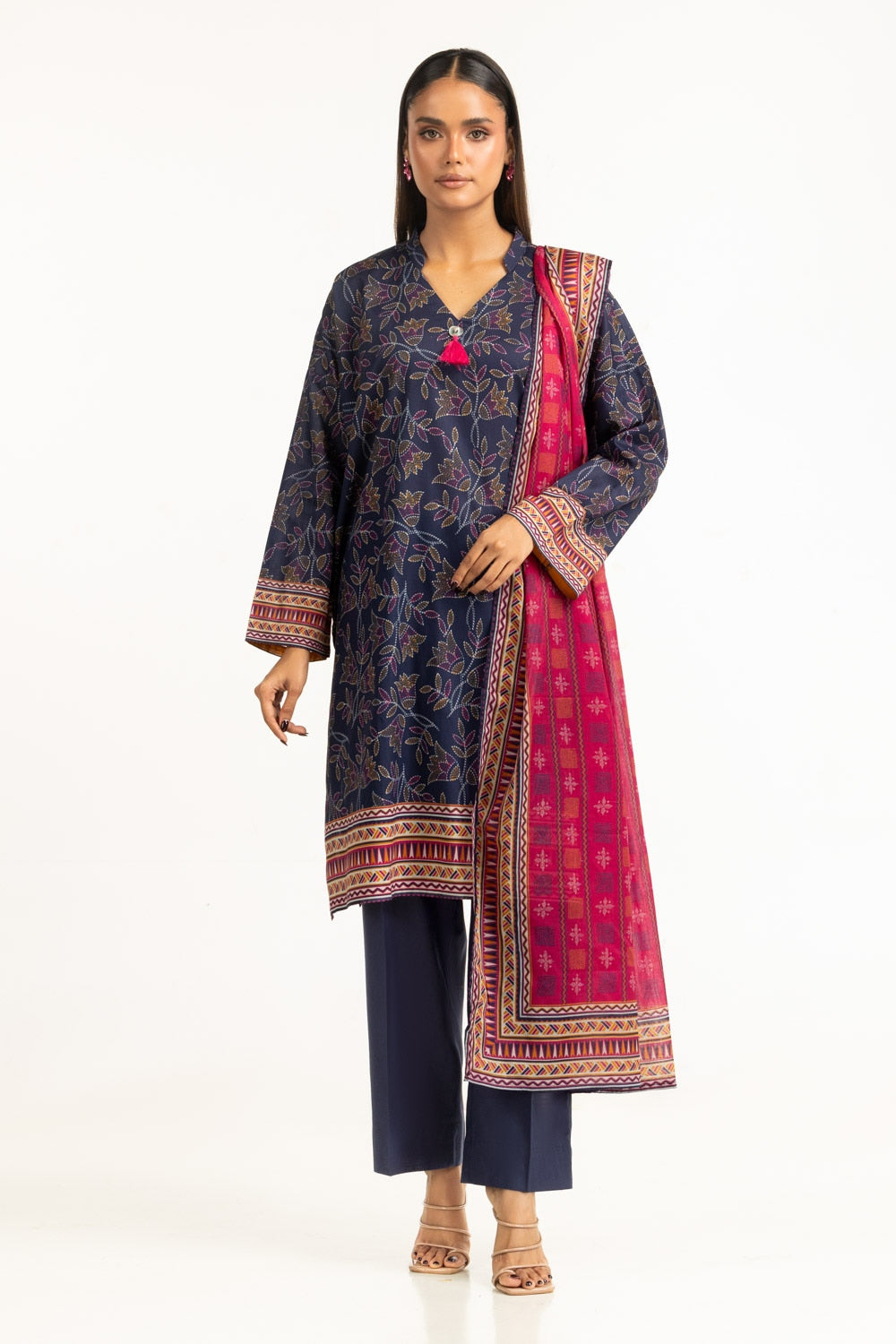 3PC Lawn Printed Suit IUSTKSD-962