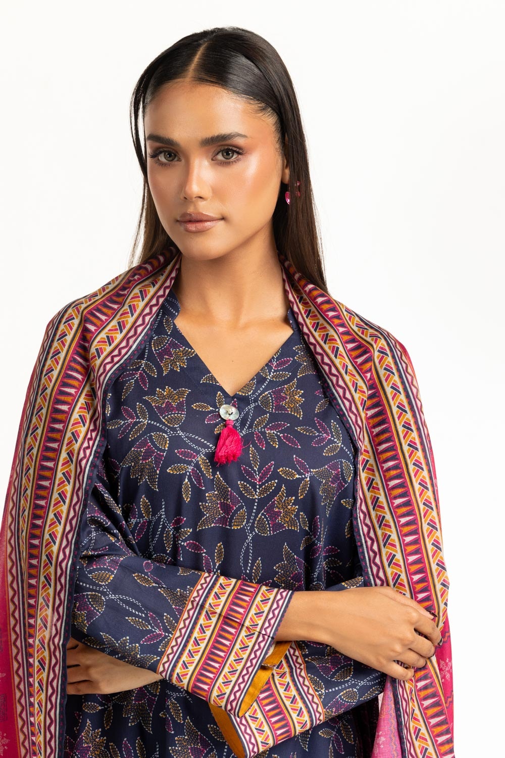 3PC Lawn Printed Suit IUSTKSD-962