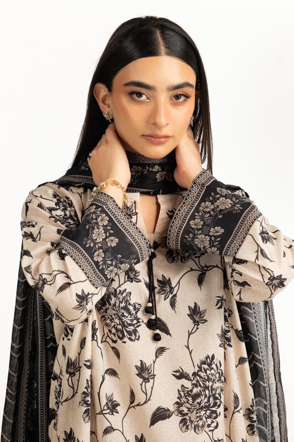 3PC Lawn Printed Suit IUSTKSD-963