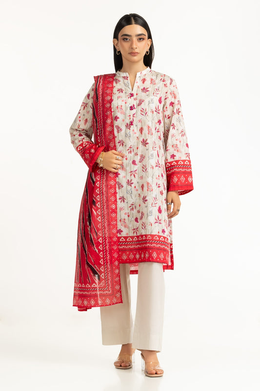 3PC Lawn Printed Suit IUSTKSD-978