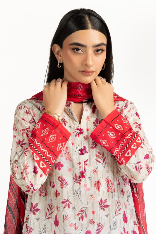 3PC Lawn Printed Suit IUSTKSD-978