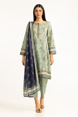 3PC Lawn Printed Suit IUSTKSD-983
