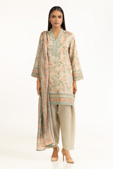 3PC Lawn Printed Suit IUSTKSD-993
